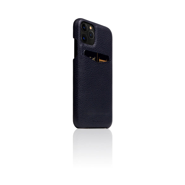 D8 Full Grain Leather Back Case for iPhone 11 Pro Black Blue