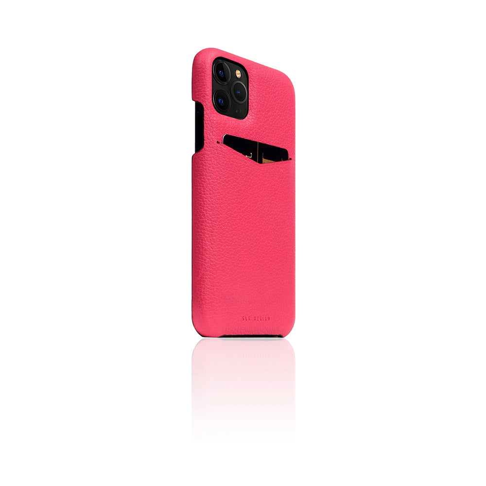 D8 Full Grain Leather Back Case for iPhone 11 Pro Pink Rose
