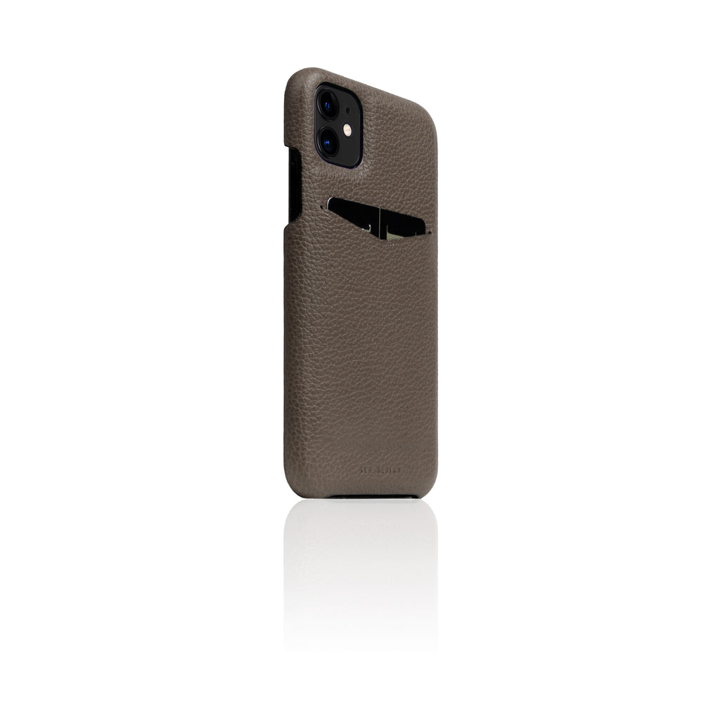 D8 Full Grain Leather Back Case for iPhone 11 Etoffe Cream