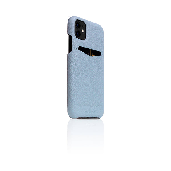 D8 Full Grain Leather Back Case for iPhone 11 Powder Blue
