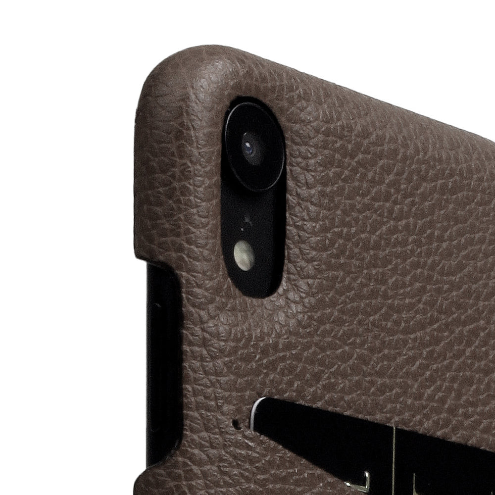 D8 Full Grain Leather Back Case for iPhone XR Etoff Cream