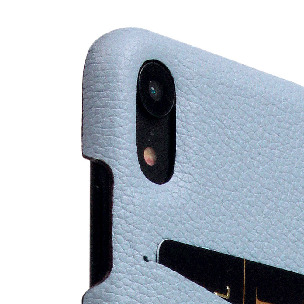 D8 Full Grain Leather Back Case for iPhone XR Powder Blue