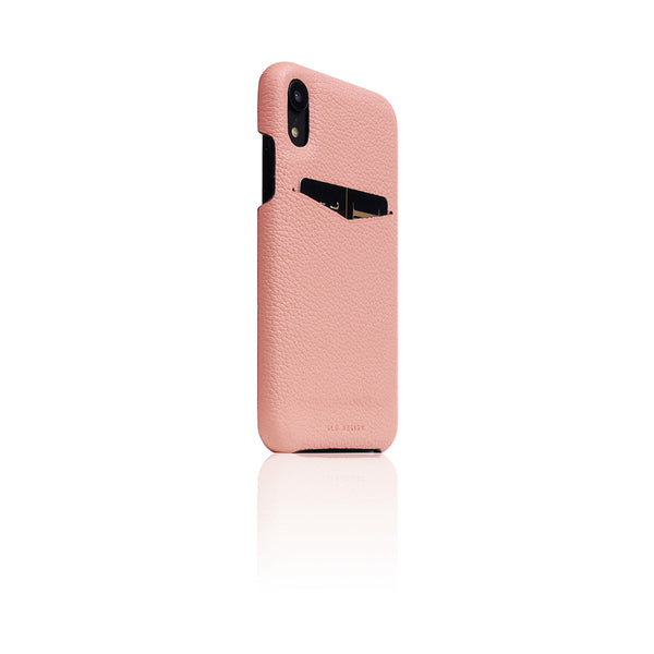 D8 Full Grain Leather Back Case for iPhone XR Light Rose