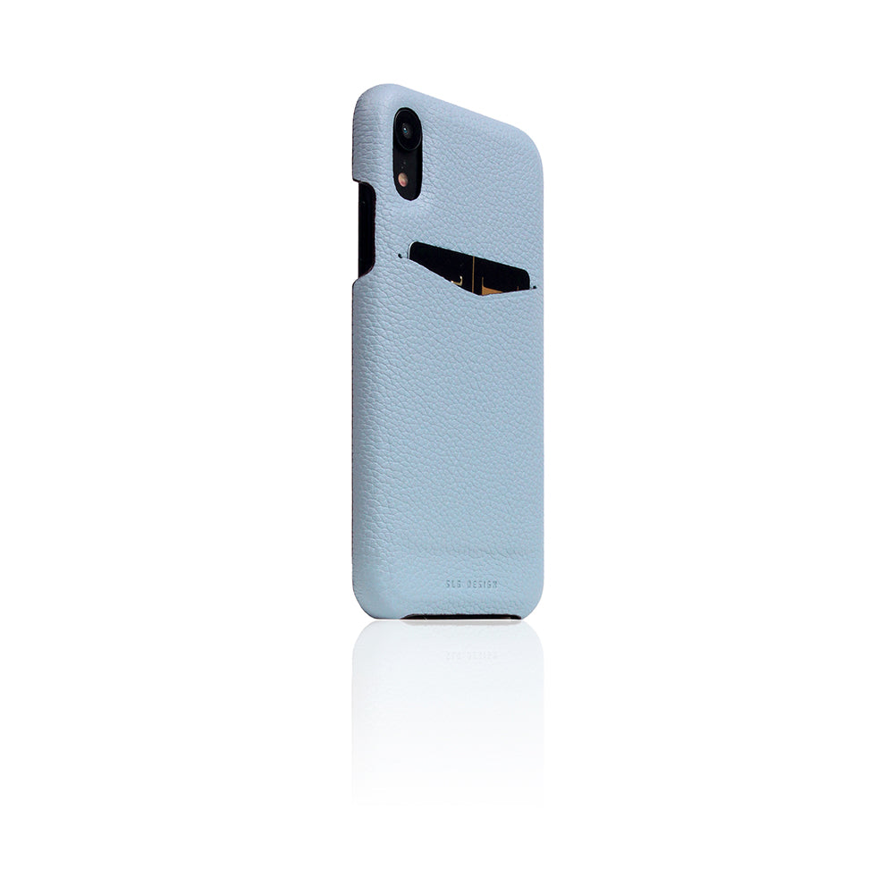 D8 Full Grain Leather Back Case for iPhone XR Powder Blue