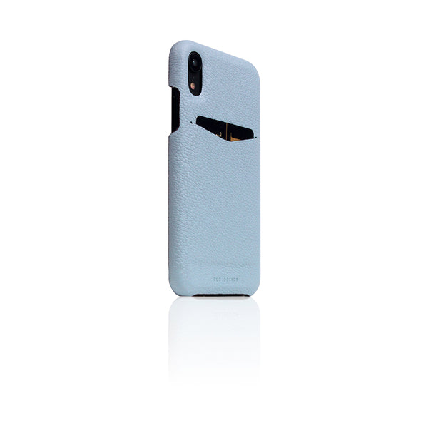 D8 Full Grain Leather Back Case for iPhone XR Powder Blue