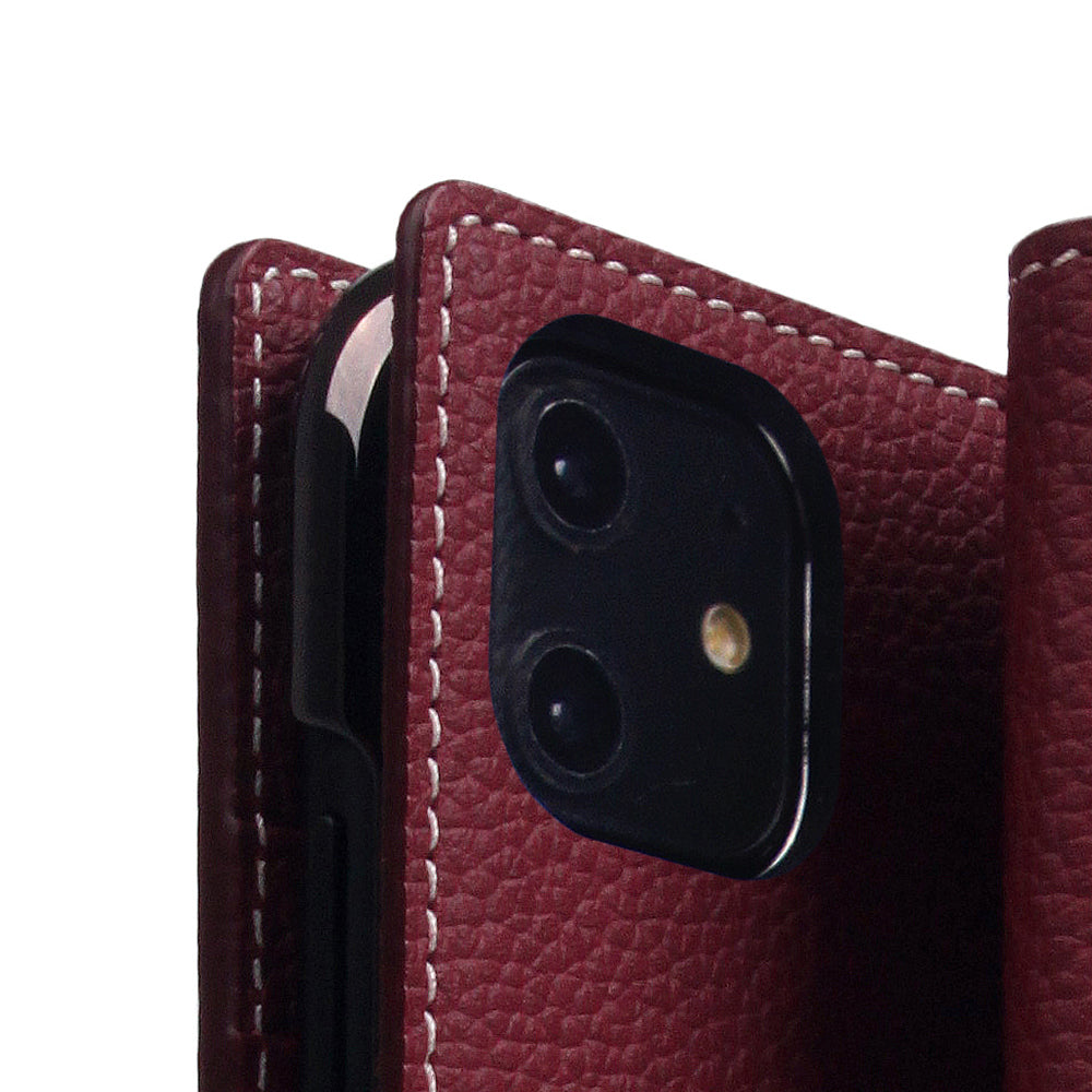 D8 Full Grain Leather Case for iPhone 11 Burgundy Rose