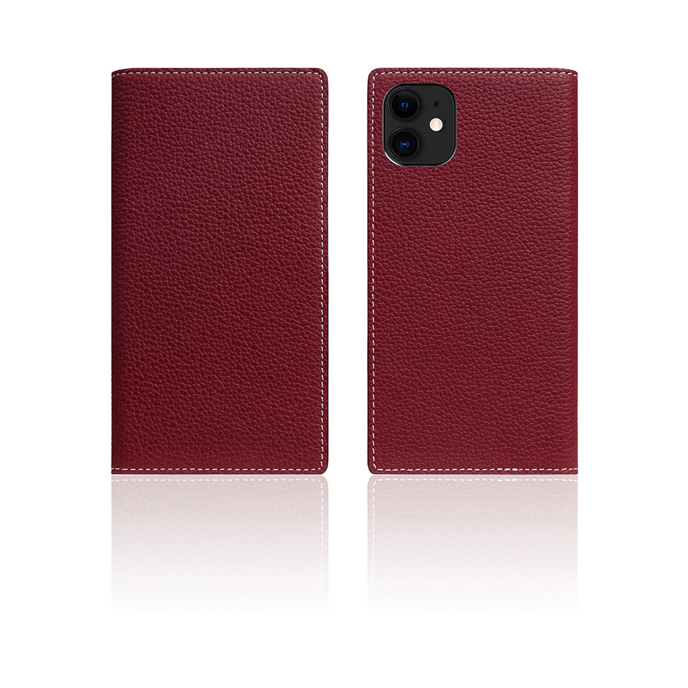 D8 Full Grain Leather Case for iPhone 11 Burgundy Rose