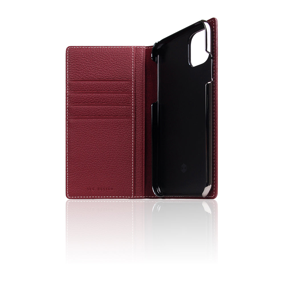 D8 Full Grain Leather Case for iPhone 11 Burgundy Rose