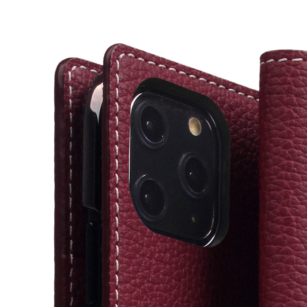 D8 Full Grain Leather Case for iPhone 11 Pro Burgundy Rose