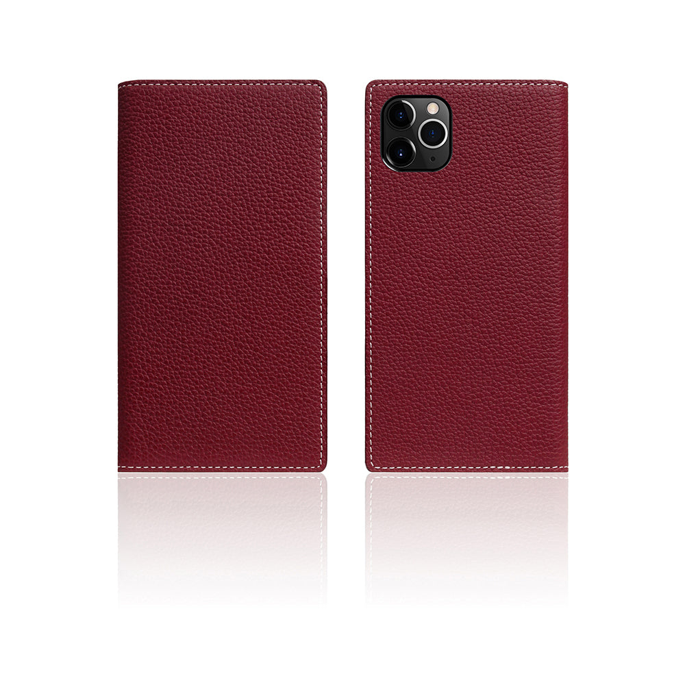 D8 Full Grain Leather Case for iPhone 11 Pro Burgundy Rose