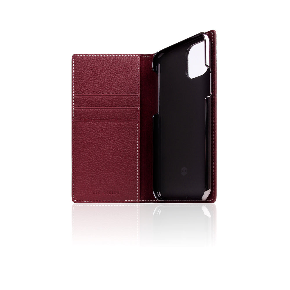 D8 Full Grain Leather Case for iPhone 11 Pro Burgundy Rose