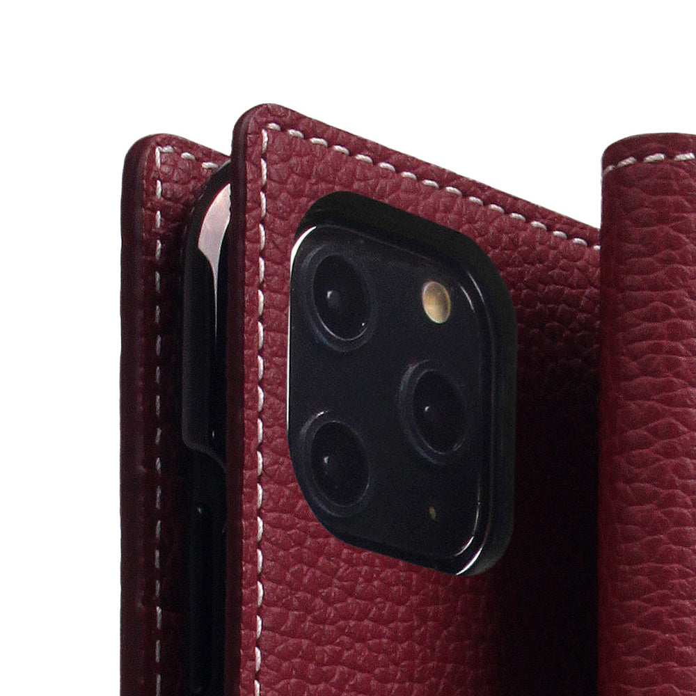 D8 Full Grain Leather Case for iPhone 11 Pro Max Burgundy Rose