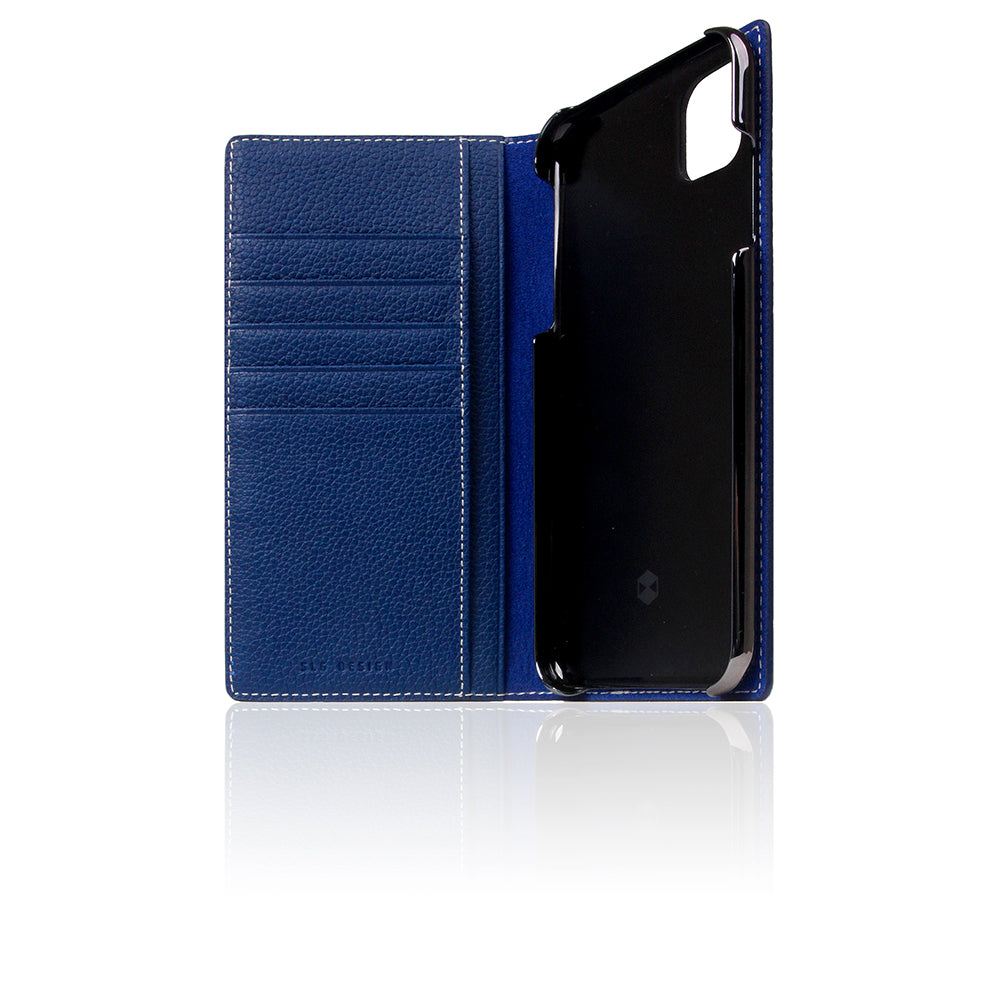D8 Full Grain Leather Case for iPhone 11 Pro Max Navy Blue