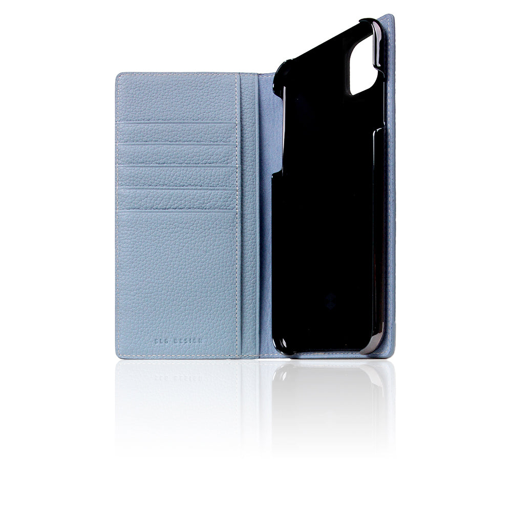 D8 Full Grain Leather Case for iPhone 11 Pro Max Powder Blue