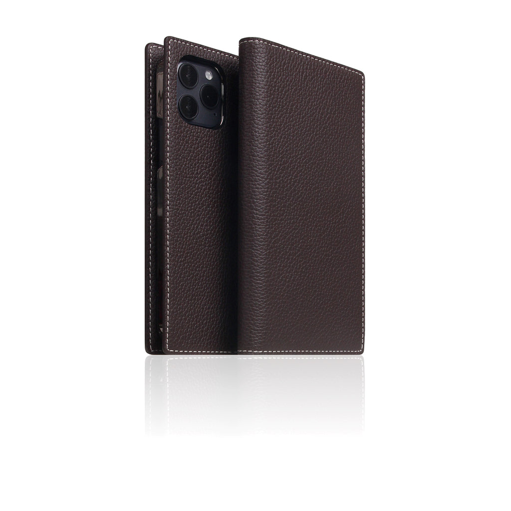 D8 Full Grain Leather Diary Case for iPhone 12 / 12 Pro (Brown Cream)