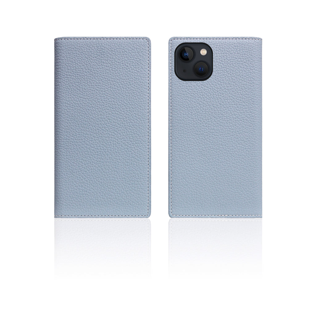 D8 Full Grain Leather Diary Case for iPhone 13 (Powder Blue)