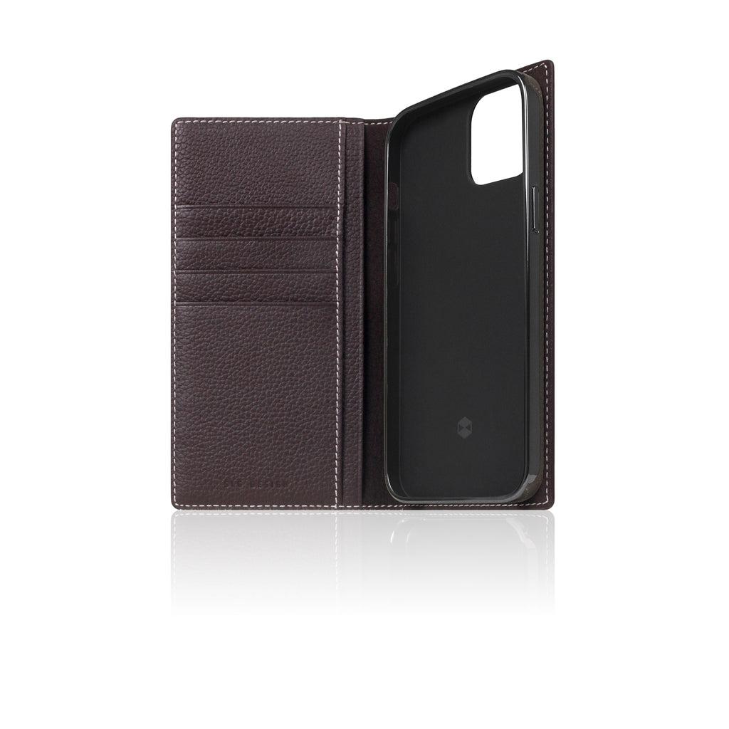 D8 Full Grain Leather Diary Case for iPhone 13 (Brown Cream)