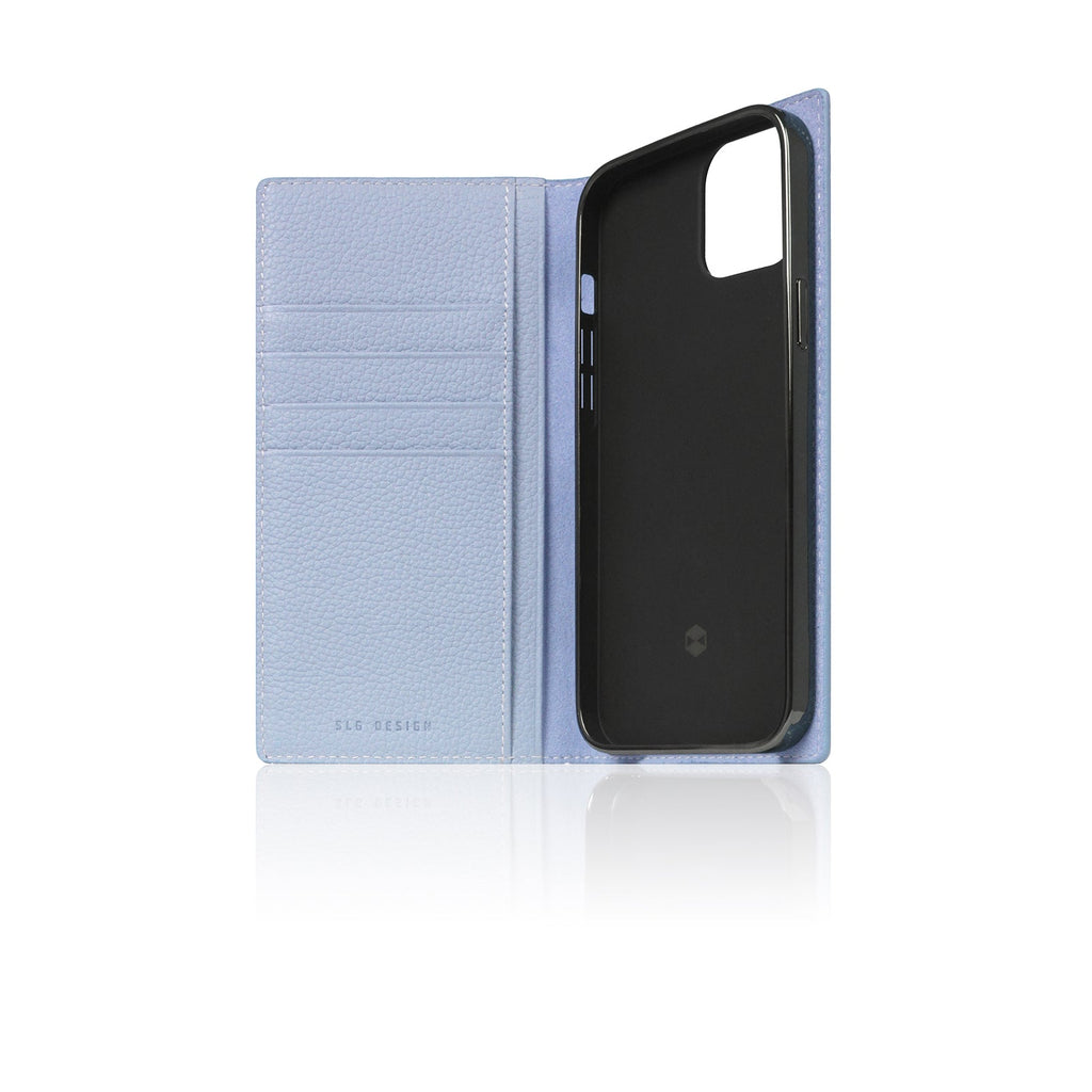 D8 Full Grain Leather Diary Case for iPhone 14 (Powder Blue)