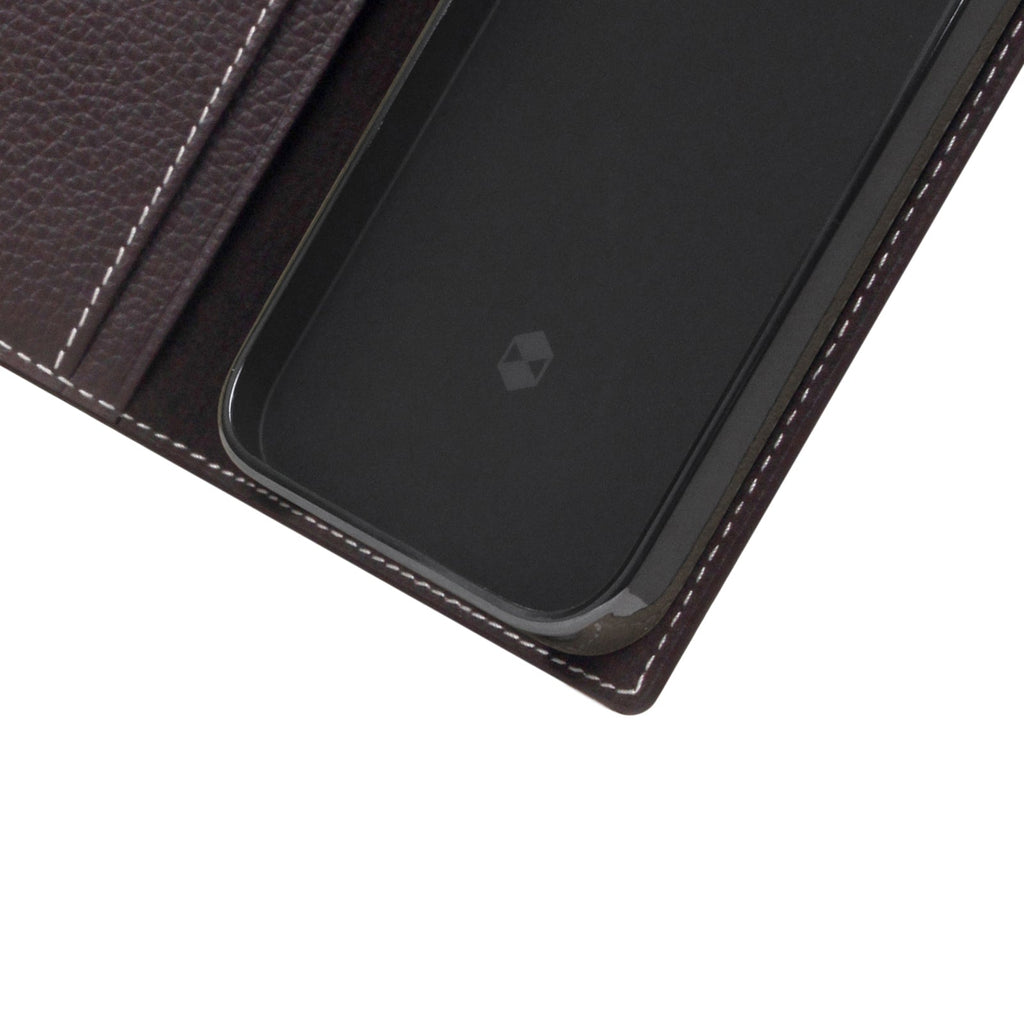 D8 Full Grain Leather Diary Case for iPhone 14 (Brown Cream)