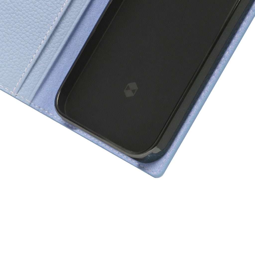 D8 Full Grain Leather Diary Case for iPhone 13 (Powder Blue)