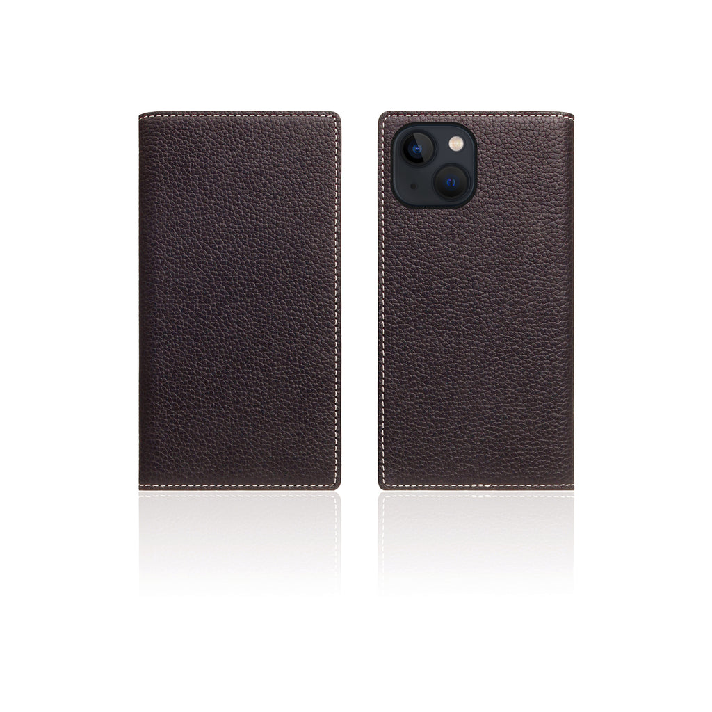 D8 Full Grain Leather Diary Case for iPhone 13 mini (Brown Cream)