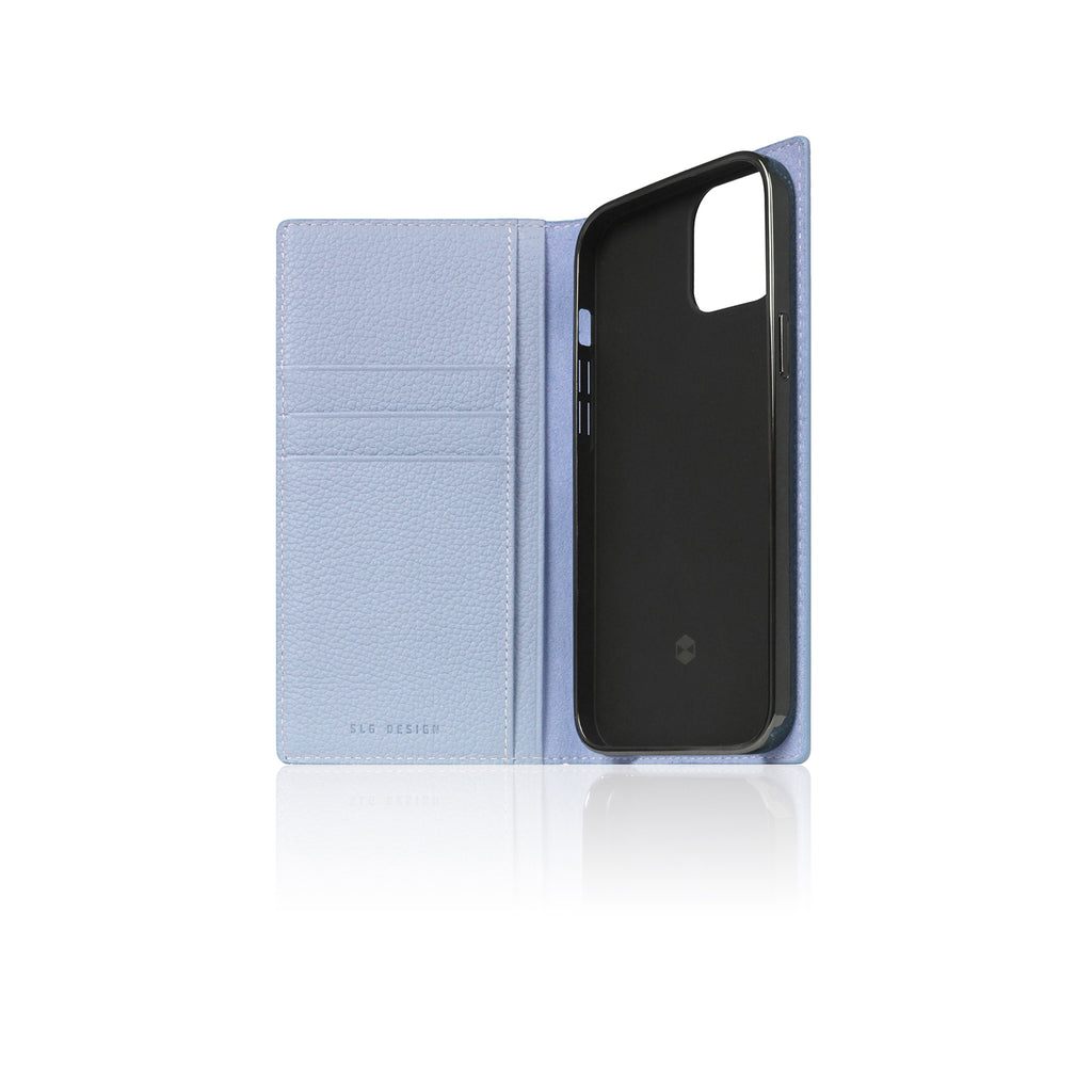 D8 Full Grain Leather Diary Case for iPhone 13 mini (Powder Blue)