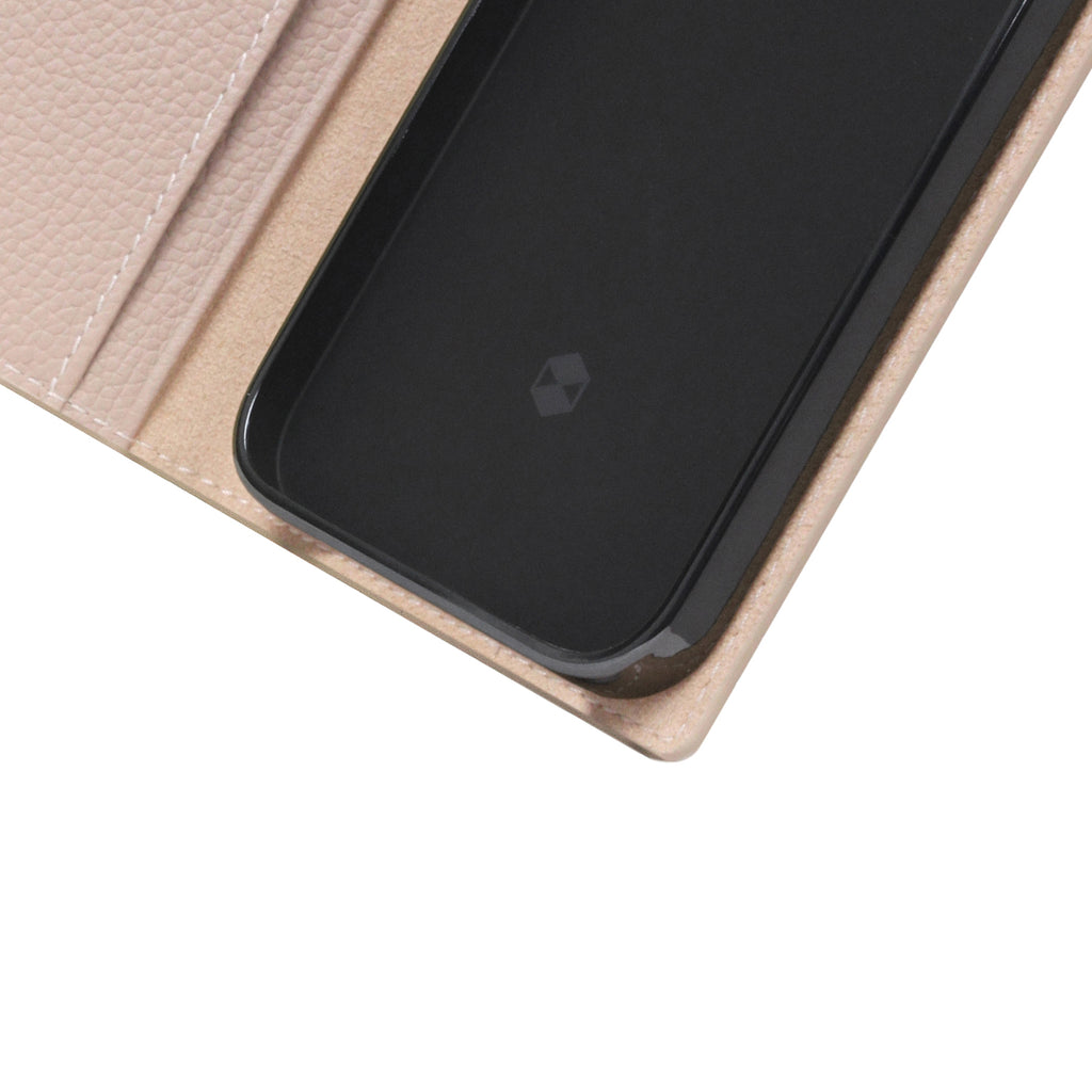 D8 Full Grain Leather Diary Case for iPhone 13 mini (Light Cream)
