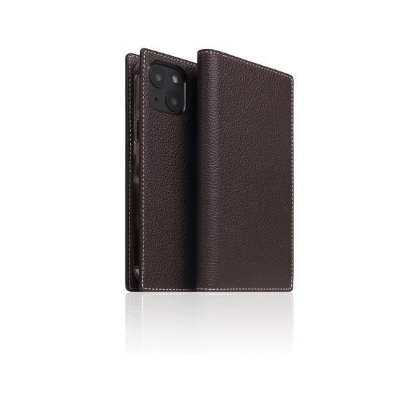 D8 Full Grain Leather Diary Case for iPhone 13 mini (Brown Cream)