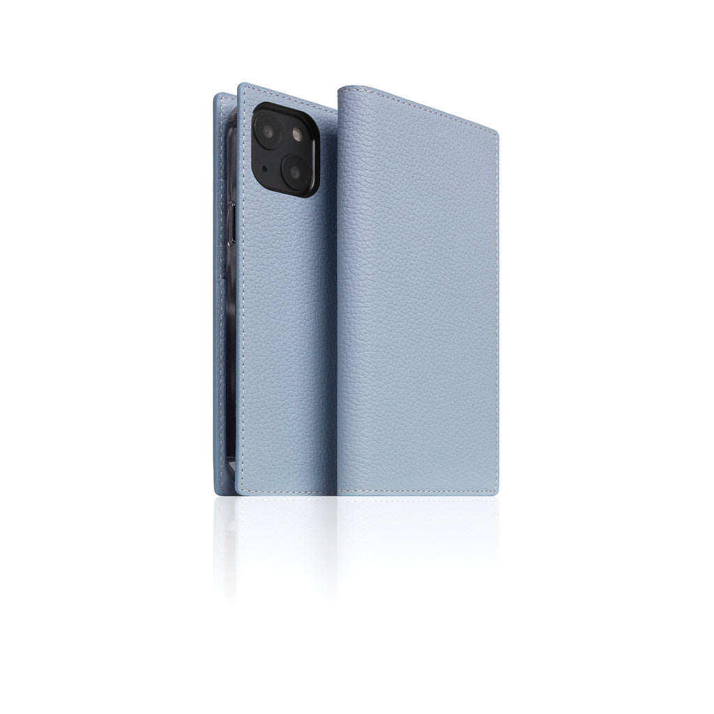 D8 Full Grain Leather Diary Case for iPhone 13 mini (Powder Blue)