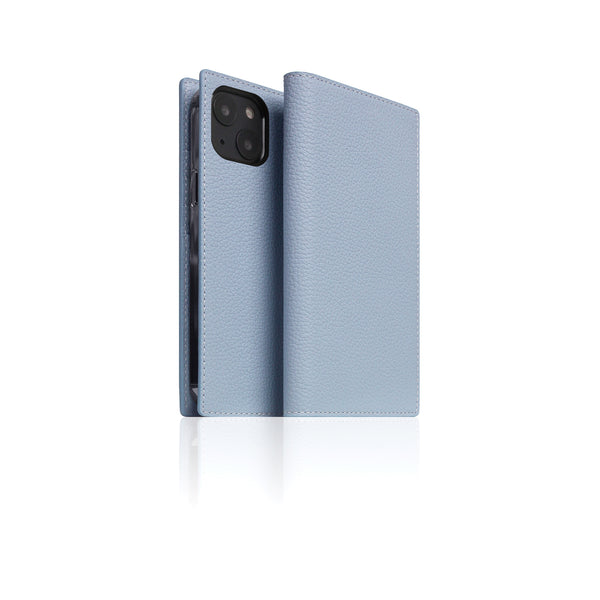 D8 Full Grain Leather Diary Case for iPhone 13 mini (Powder Blue)
