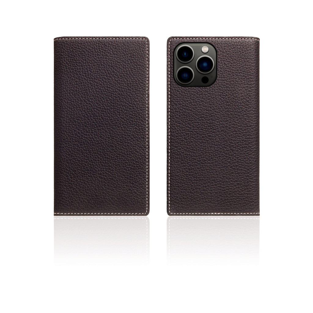 D8 Full Grain Leather Diary Case for iPhone 13 Pro (Brown Cream)