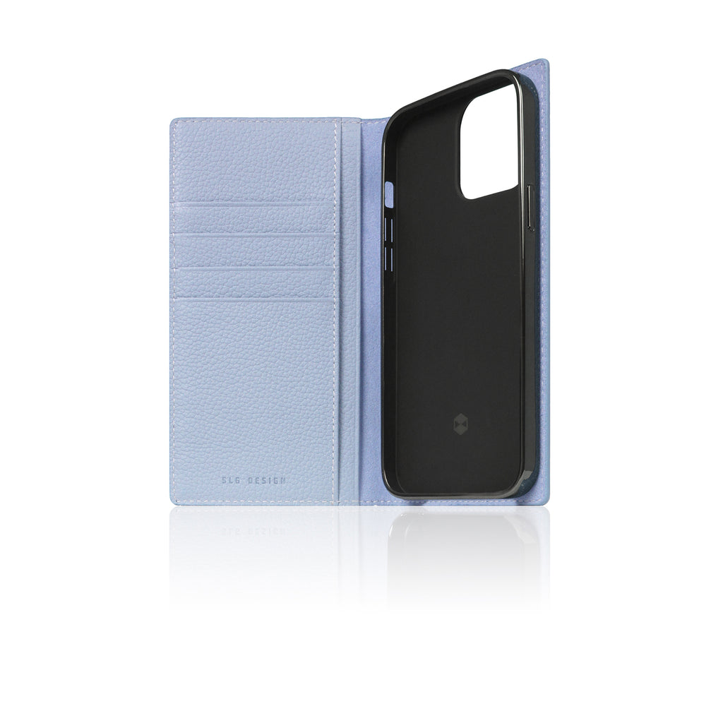 D8 Full Grain Leather Diary Case for iPhone 13 Pro (Powder Blue)