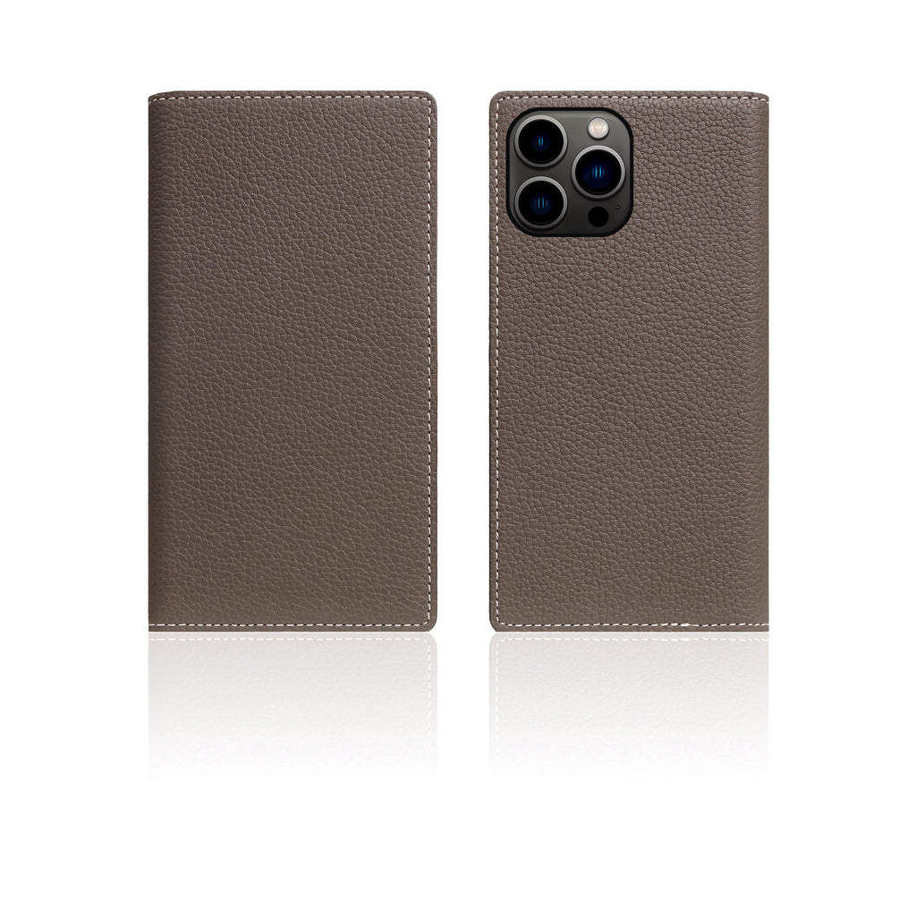 D8 Full Grain Leather Diary Case for iPhone 13 Pro Max (Etoff Cream)