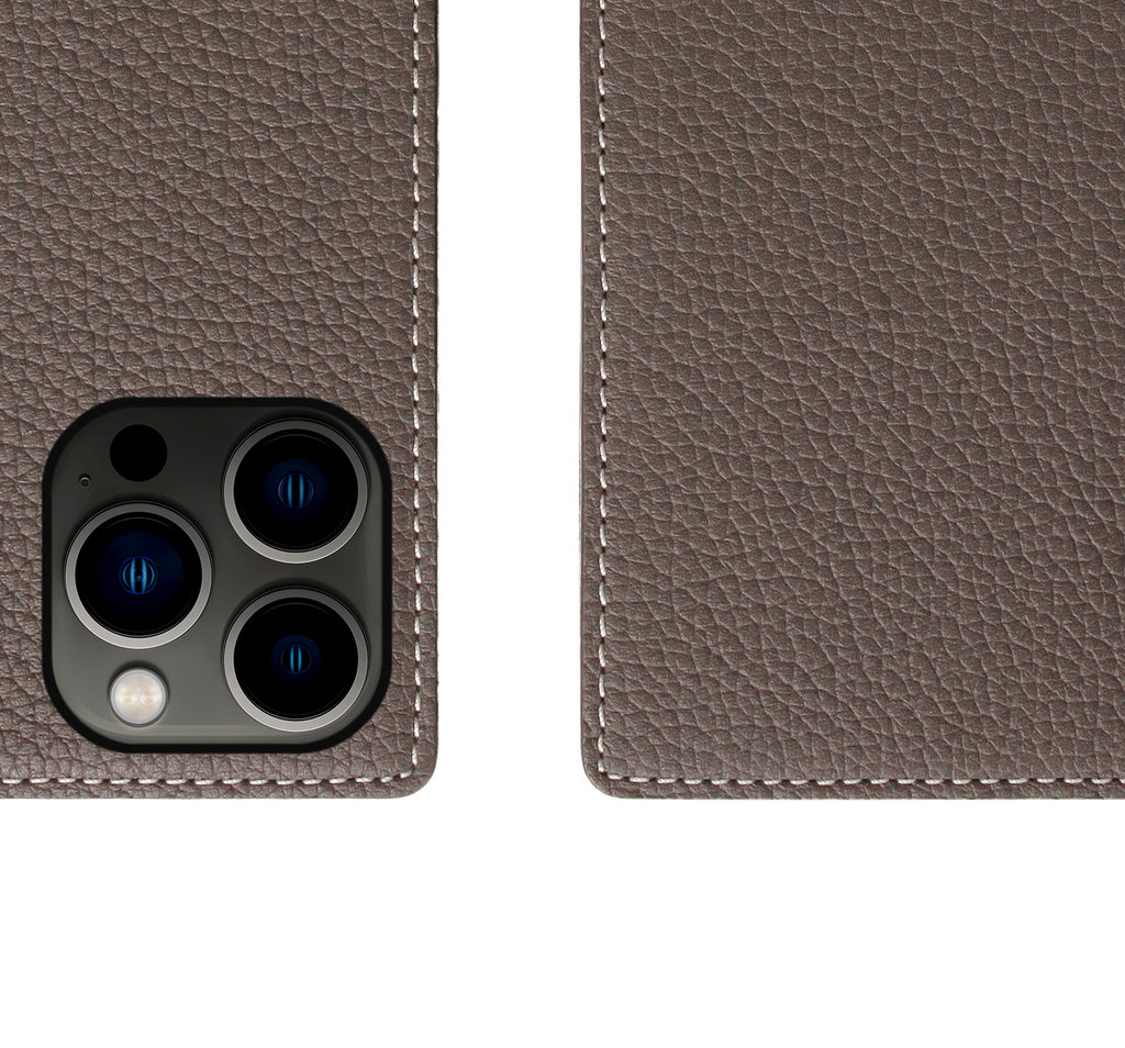 D8 Full Grain Leather Diary Case for iPhone 13 Pro Max (Etoff Cream)