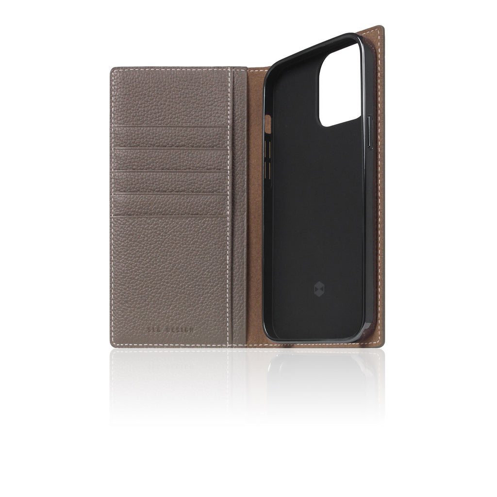 D8 Full Grain Leather Diary Case for iPhone 13 Pro Max (Etoff Cream)