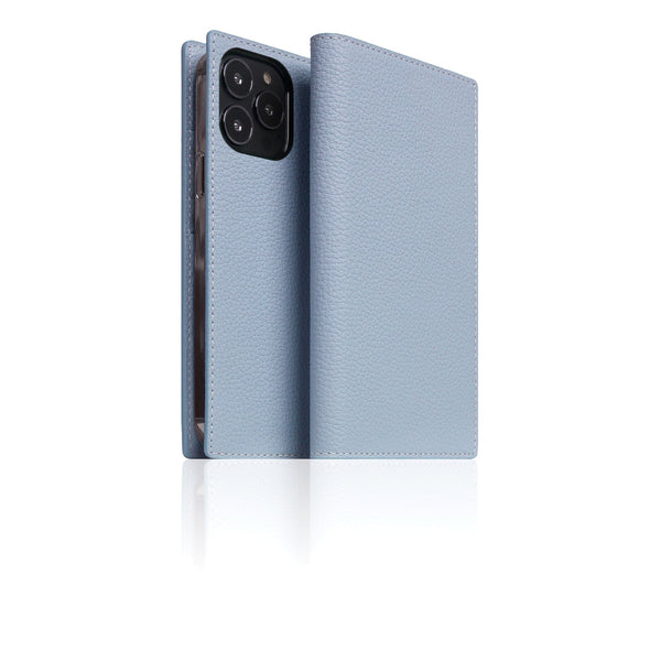 D8 Full Grain Leather Diary Case for iPhone 14 Pro Max (Powder Blue)