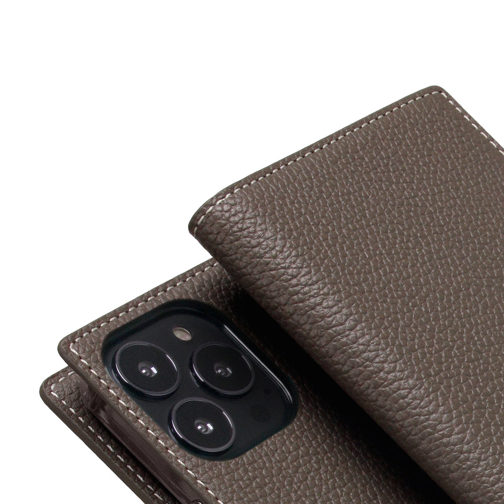 D8 Full Grain Leather Diary Case for iPhone 13 Pro Max (Etoff Cream)