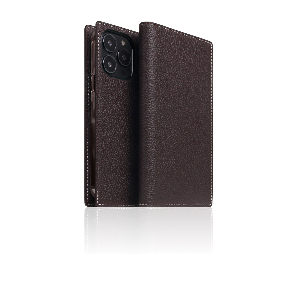 D8 Full Grain Leather Diary Case for iPhone 13 Pro (Brown Cream)