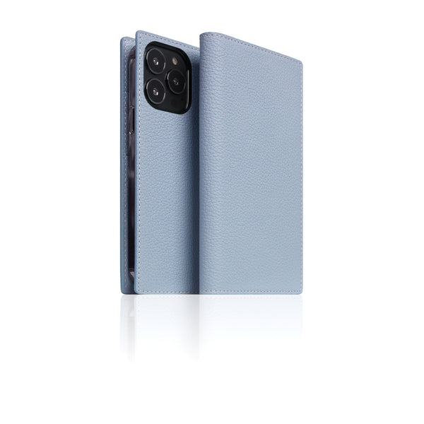 D8 Full Grain Leather Diary Case for iPhone 13 Pro (Powder Blue)