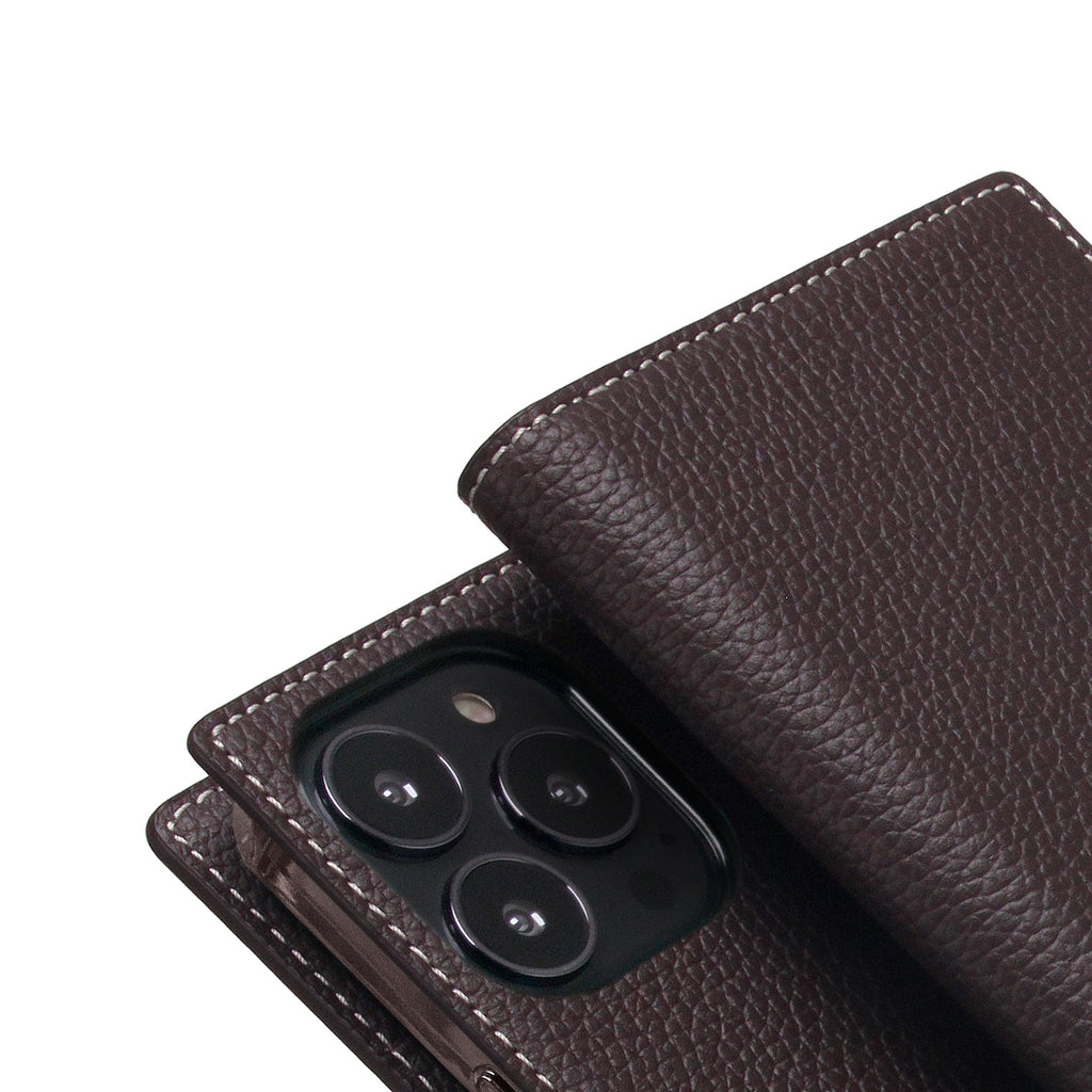 D8 Full Grain Leather Diary Case for iPhone 13 Pro (Brown Cream)