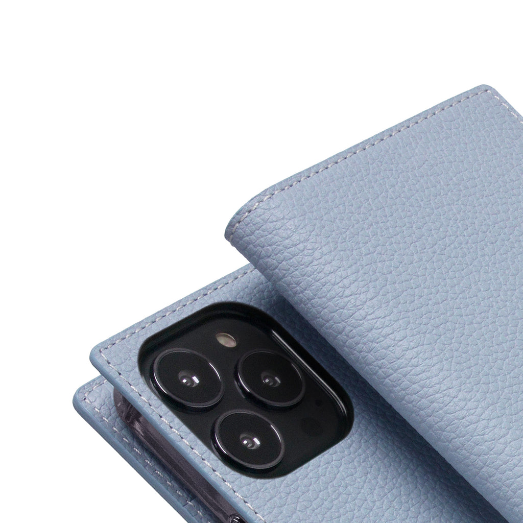 D8 Full Grain Leather Diary Case for iPhone 13 Pro (Powder Blue)