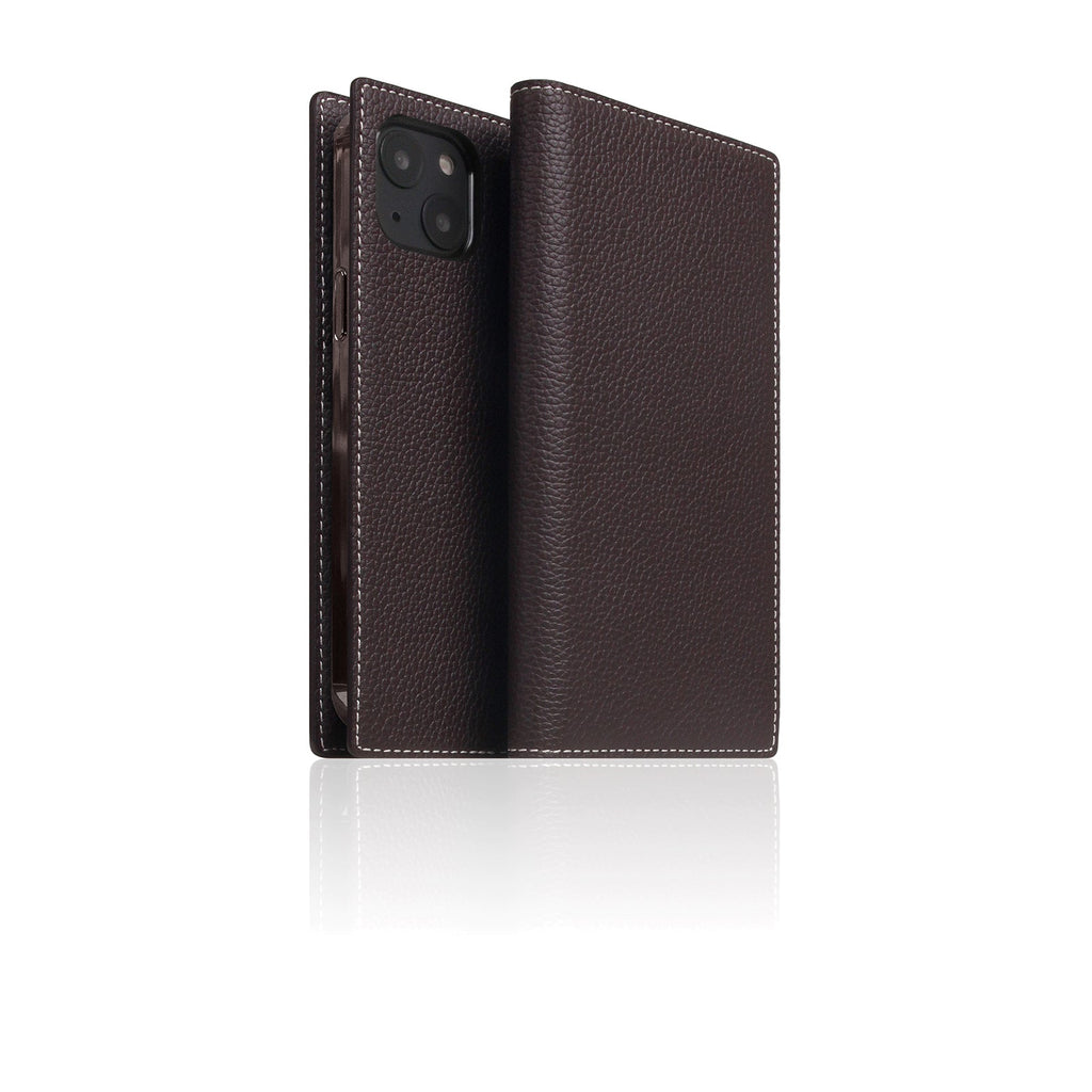 D8 Full Grain Leather Diary Case for iPhone 14 (Brown Cream)