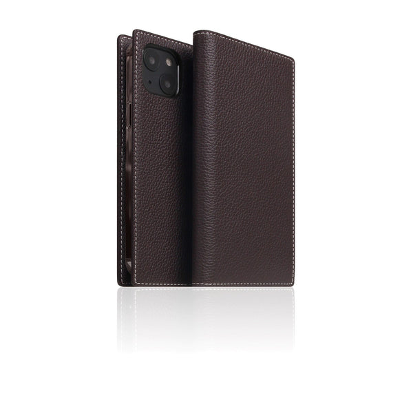 D8 Full Grain Leather Diary Case for iPhone 14 (Brown Cream)