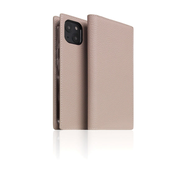 D8 Full Grain Leather Diary Case for iPhone 13 (Light Cream)