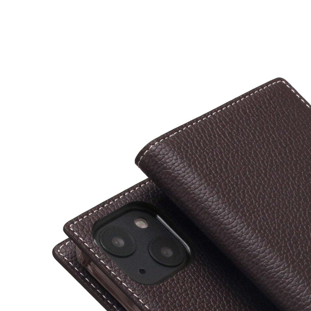 D8 Full Grain Leather Diary Case for iPhone 14 (Brown Cream)