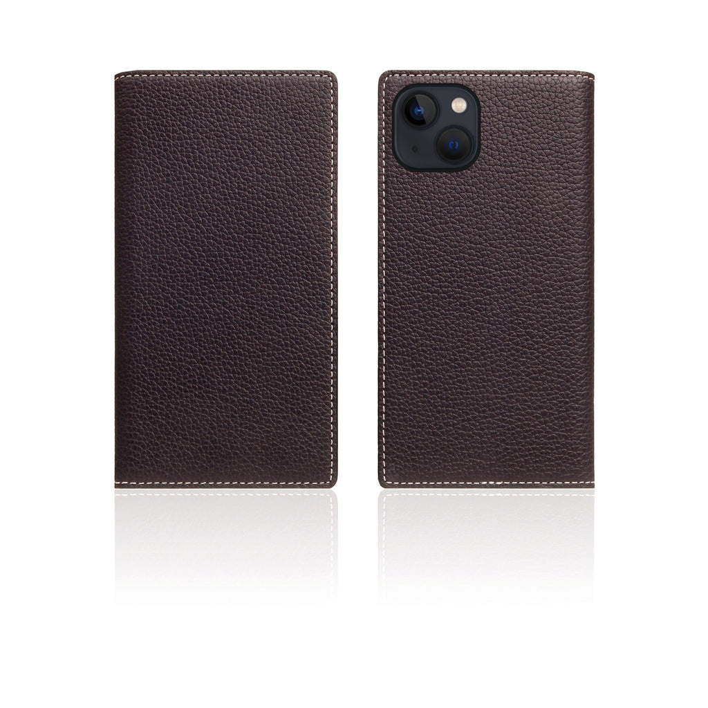 D8 Full Grain Leather Diary Case for iPhone 14 Plus (Brown Cream)