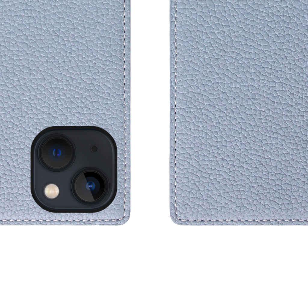 D8 Full Grain Leather Diary Case for iPhone 14 Plus (Powder Blue)