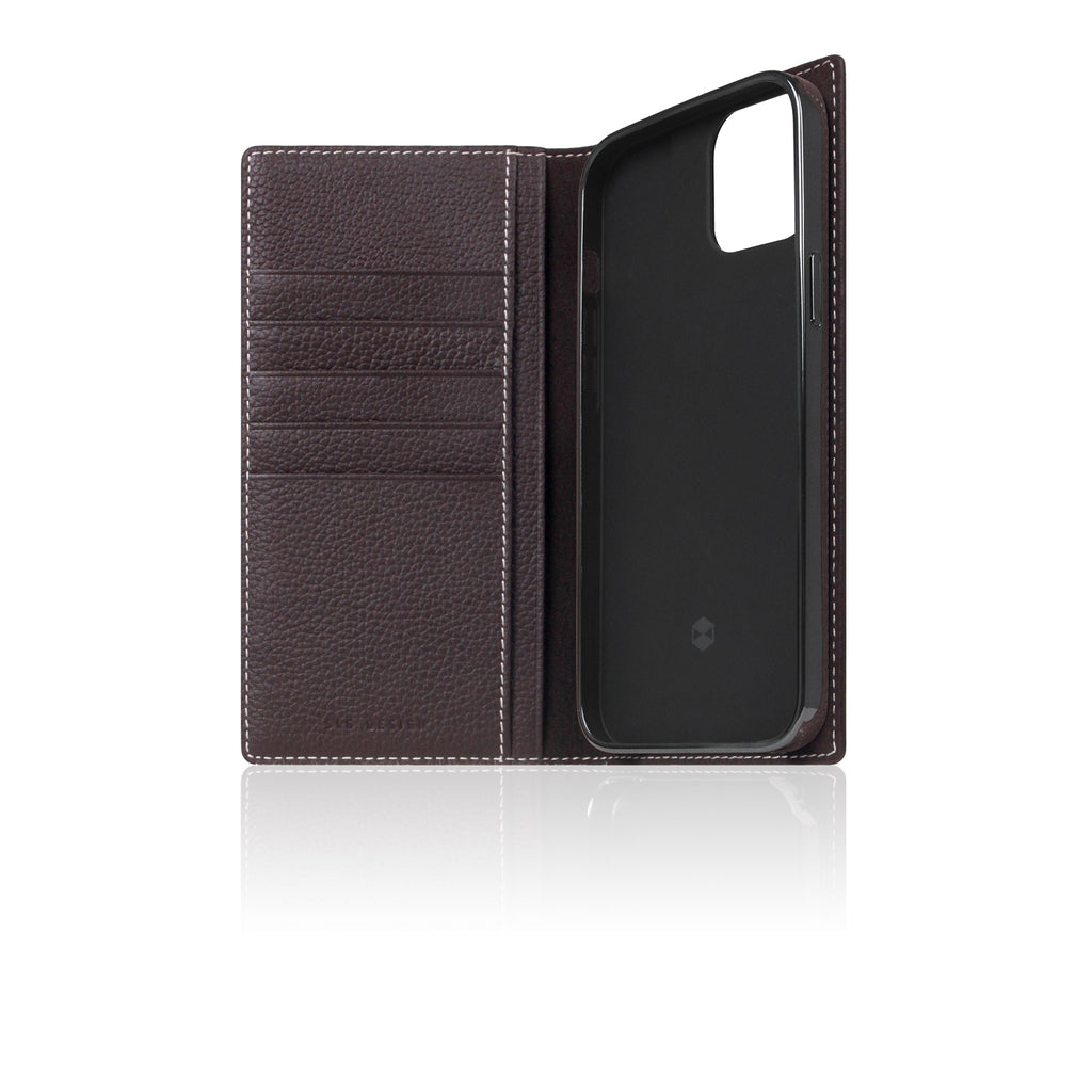 D8 Full Grain Leather Diary Case for iPhone 14 Plus (Brown Cream)