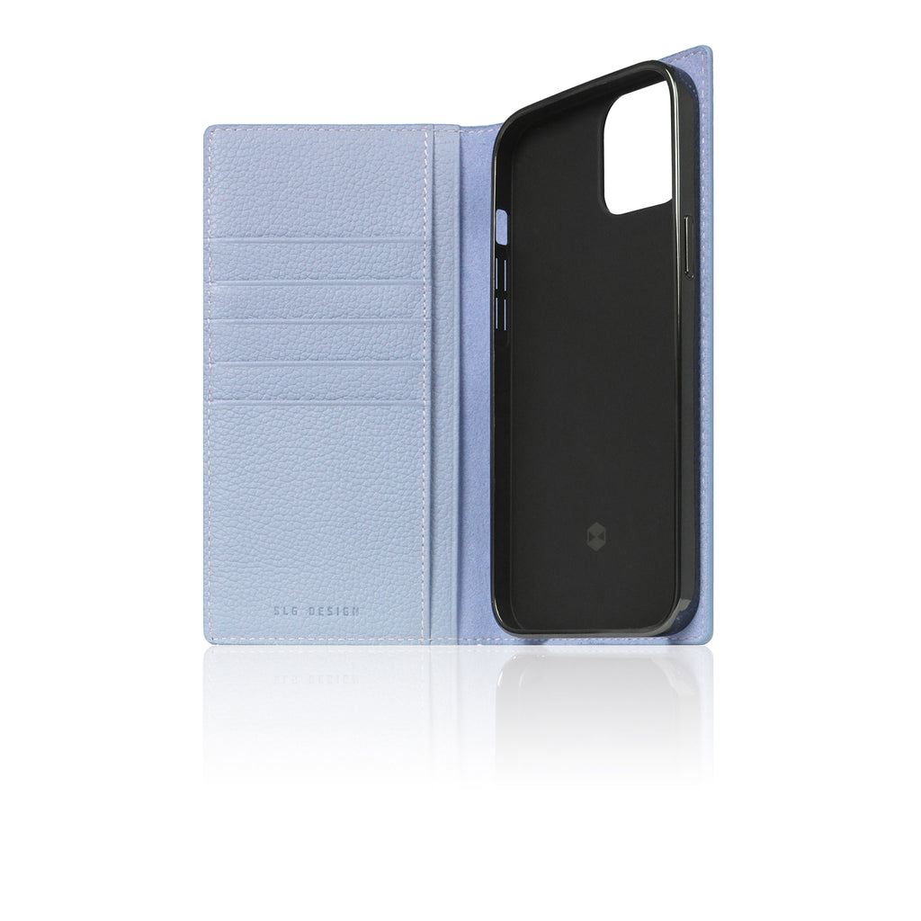 D8 Full Grain Leather Diary Case for iPhone 14 Plus (Powder Blue)