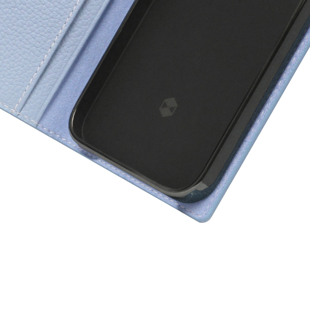 D8 Full Grain Leather Diary Case for iPhone 14 Plus (Powder Blue)